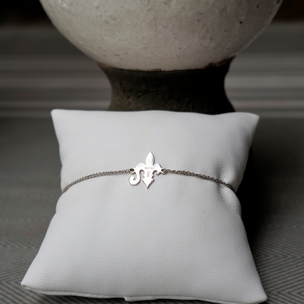 bracelet-fleur-lys-chaine-bcg-designer-artiste-unique