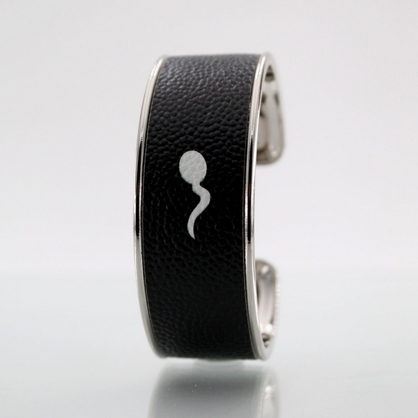 LARZO JonKar  Z°ZO - One Touch Blanc sur Cuir Rhodiage Argent Jonc L