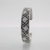 JonKar  LARMADA Multiple Noir sur cuir Rhodiage Argent Jonc M