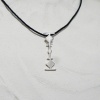 LARMADA Taille 3 cm Pendentif sur Cordon Argent Rhodie