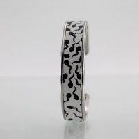 LARZO JonKar Z°Zo - Go Fast Noir sur Cuir Rhodiage Argent Jonc M